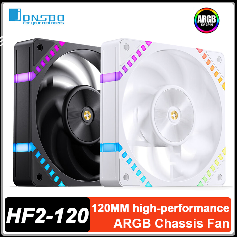 Pc Gaming Jonsbo - JONSBO HF2-120 120mm ARGB 케이스 팬