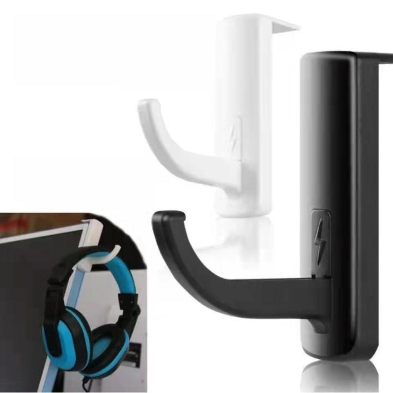 Monitor Stand - 자체 접착식 헤드폰 훅 헤드셋 걸이