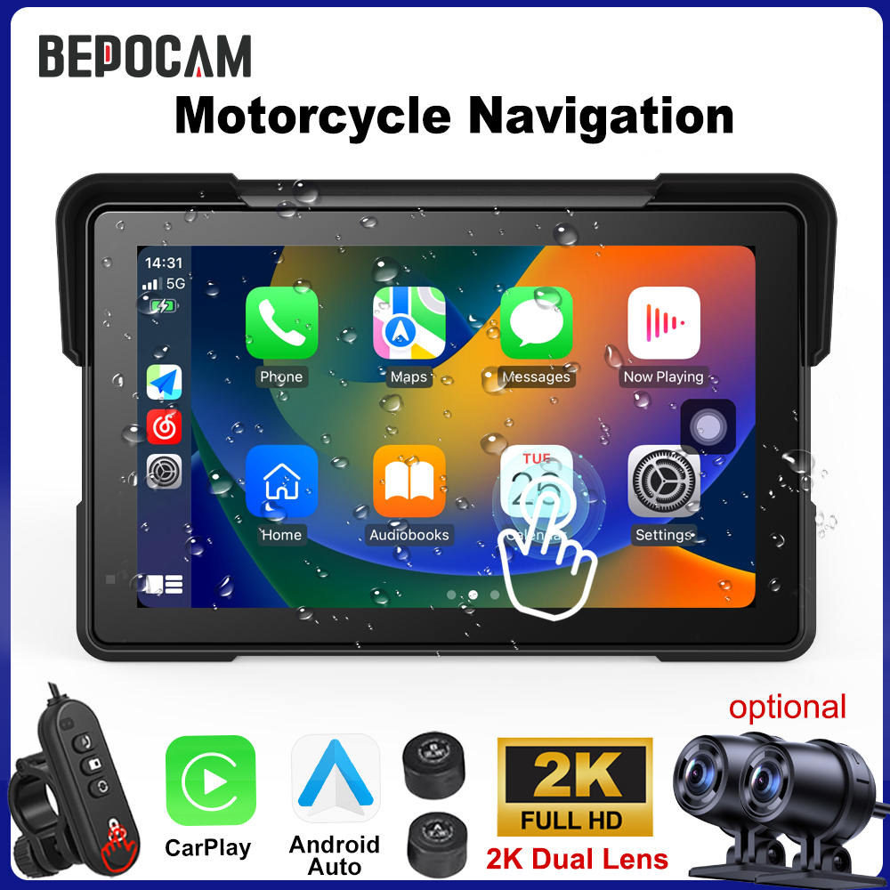 Pc Gaming Vr - BEPOCAM 5/7'' Carplay 오토바이 DVR 네비게이션