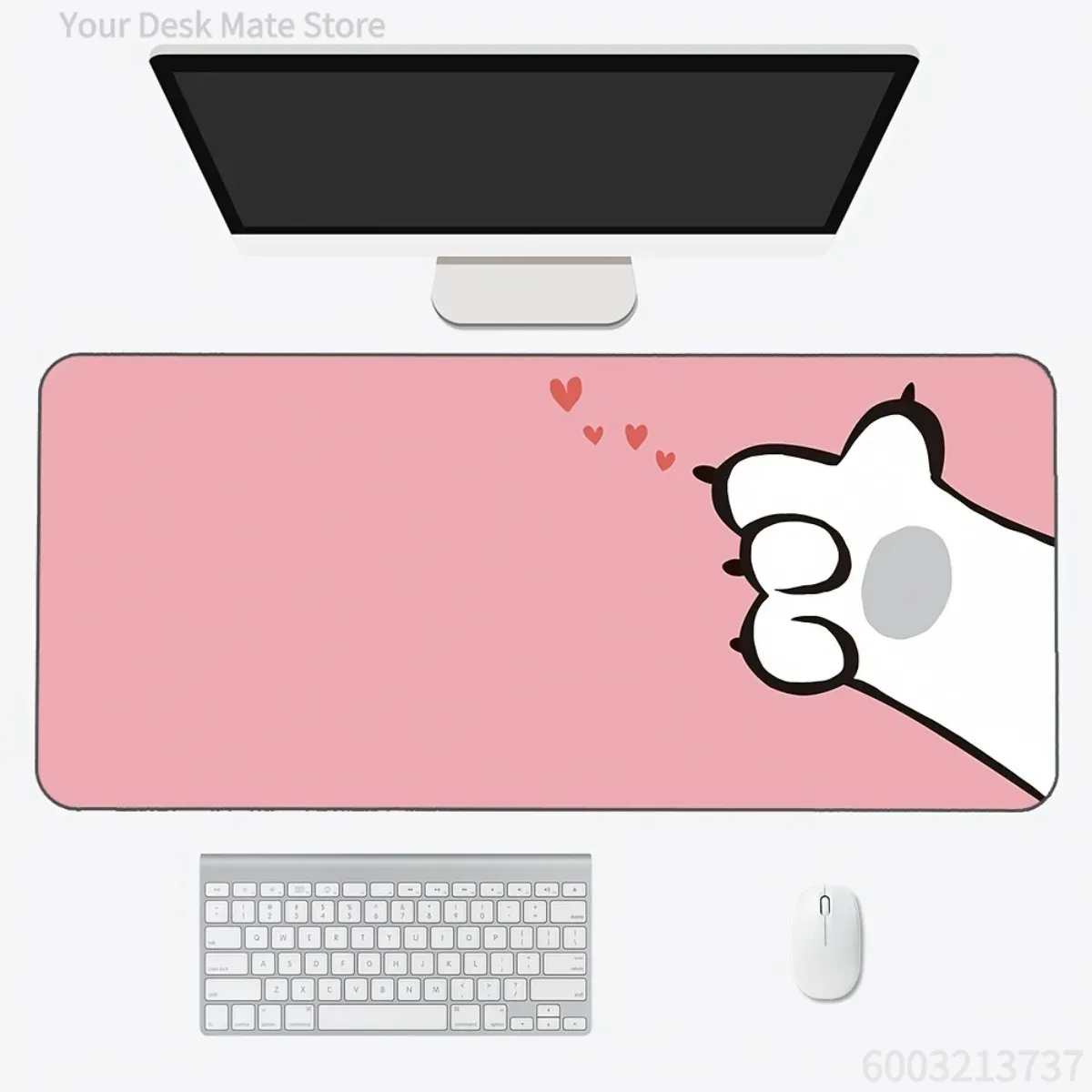 Pc Gaming Pink - 귀여운 고양이 발바닥 모양 애니메이션 데스크