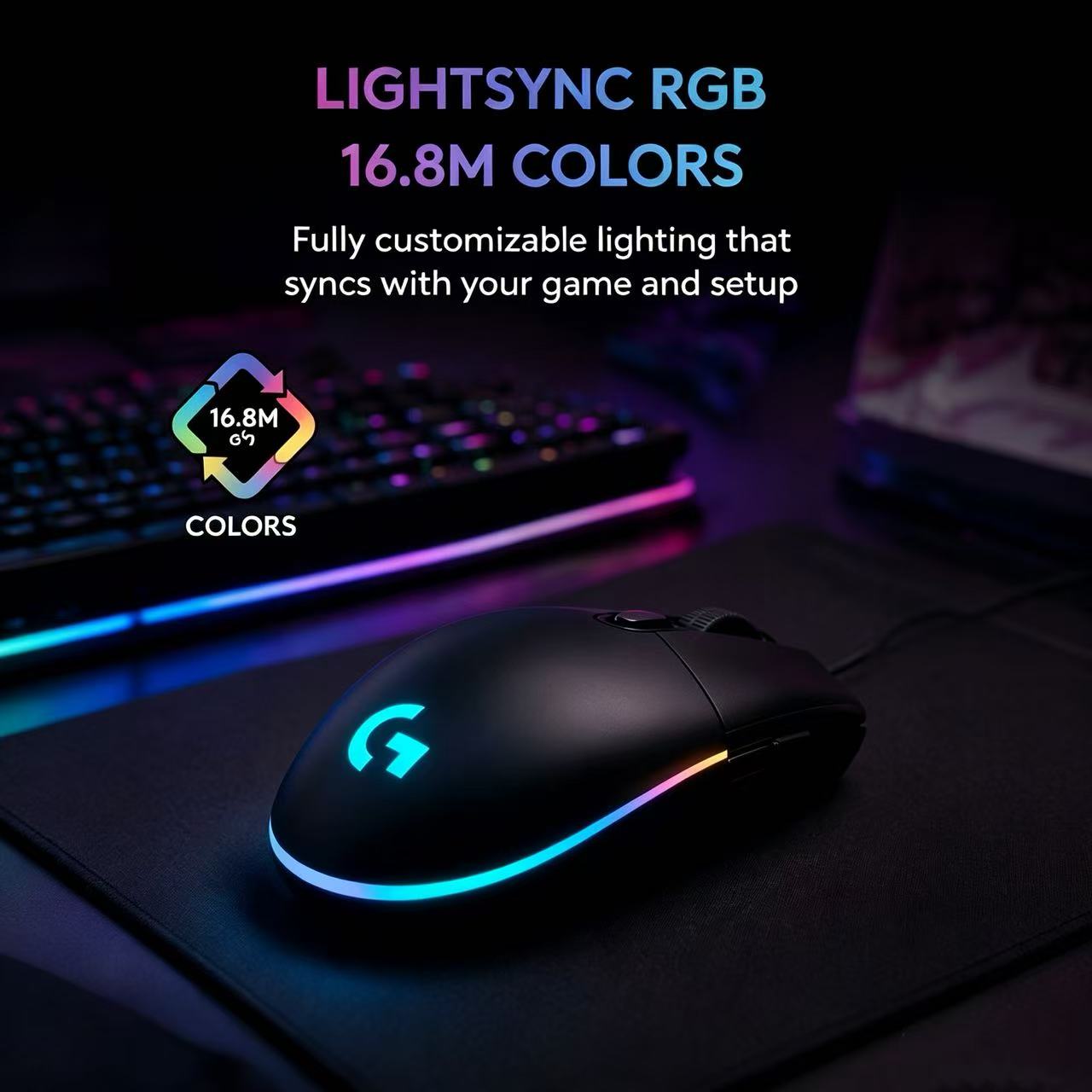 내구성 있는 로지텍 G102 유선 게이밍 마우스 RGB - Pc Gaming Cs2 리뷰 및 가격