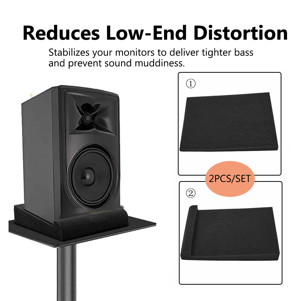 스튜디오 모니터 절연 패드 음향 폼 스피커 스탠드 5각 - Monitor Stand 리뷰 및 가격