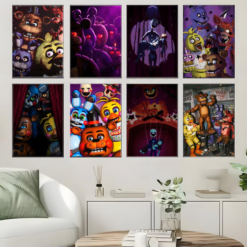 다크 애니메트로닉스 호러 게임 F-FNAF 포스터 자가 - Pc Gaming Quotes 리뷰 및 가격