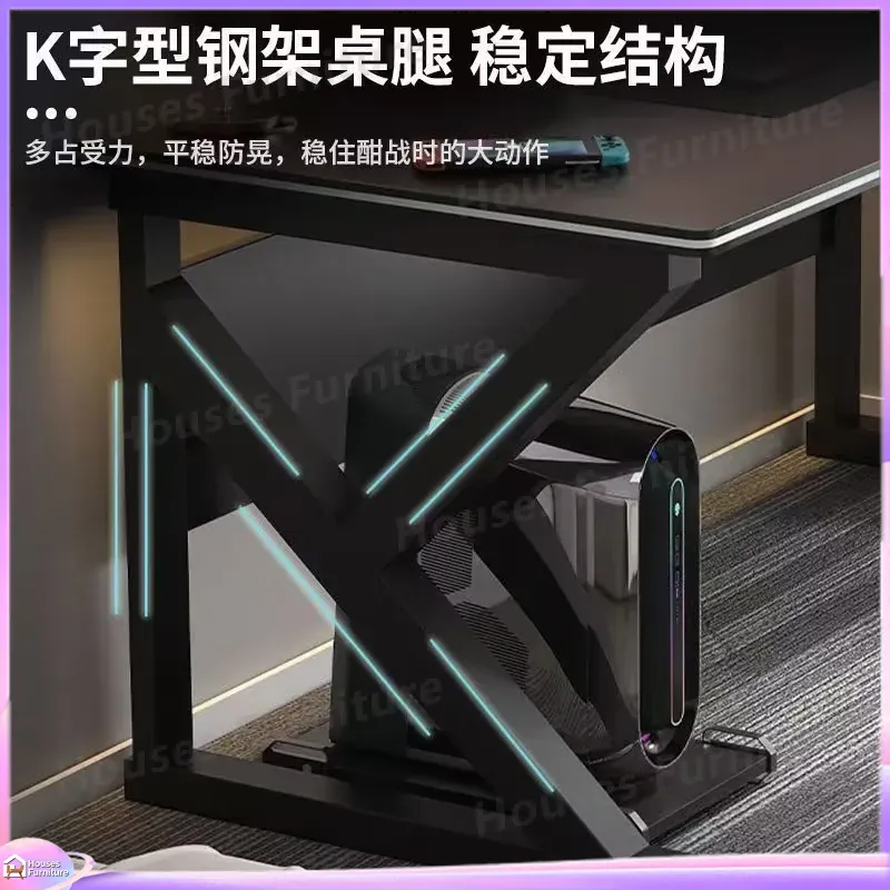 카페 메탈 게이밍 데스크 블랙 MDF 컴퓨터 테이블(P - Pc Gaming Cafe 리뷰 및 가격