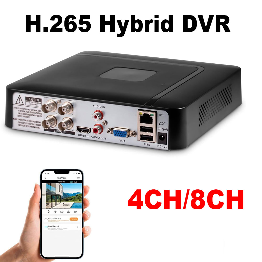 4CH 8CH 미니 CCTV 감시 DVR 5MP H.2 - Pc Gaming Vr 리뷰 및 가격
