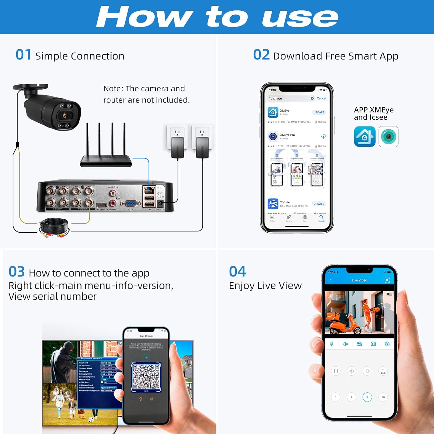 4CH 8CH 미니 CCTV 감시 DVR 5MP H.2 - Pc Gaming Vr 리뷰 및 가격