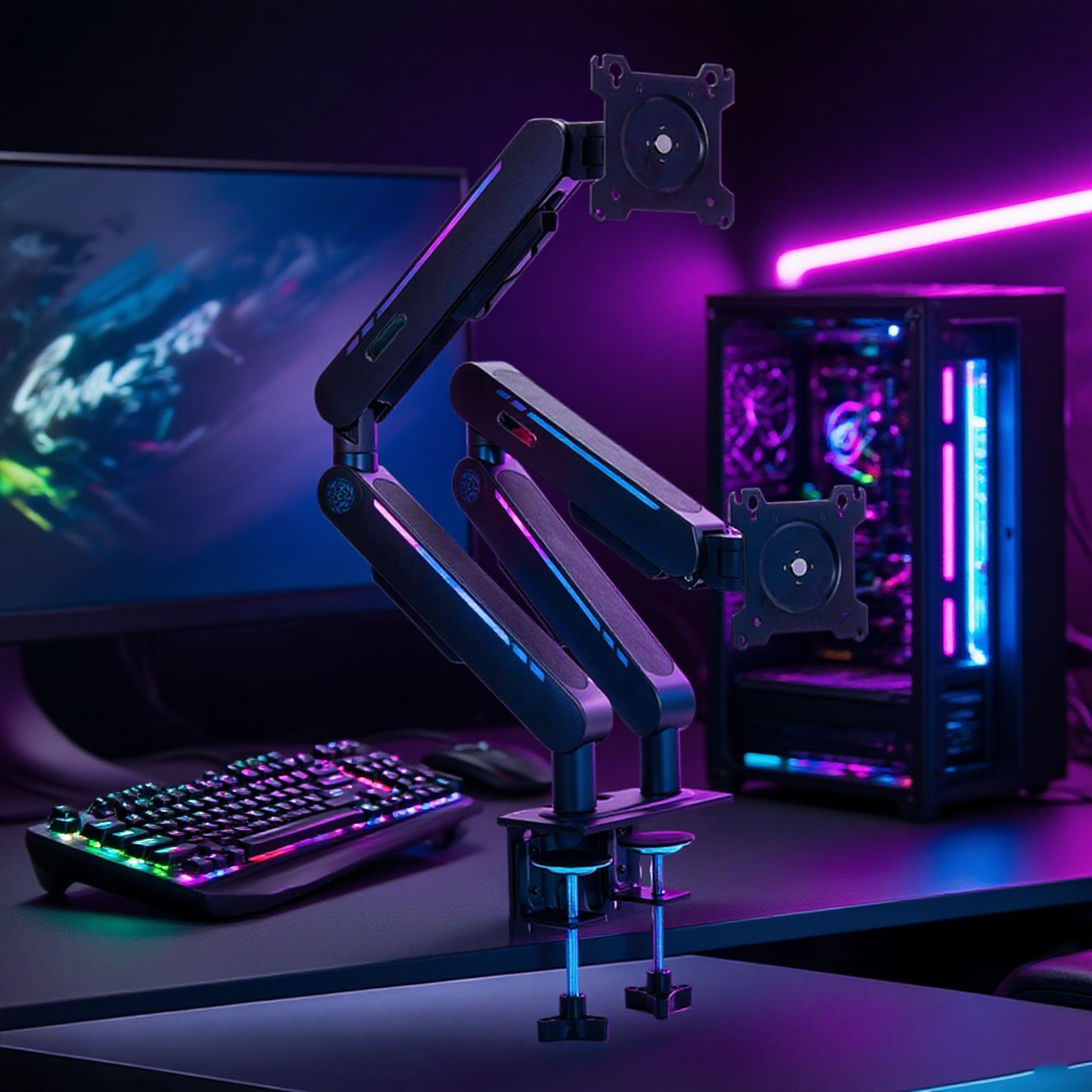 신제품 가스 스프링 데스크 마운트 스탠드, 대부분의 1 - Monitor Stand 리뷰 및 가격