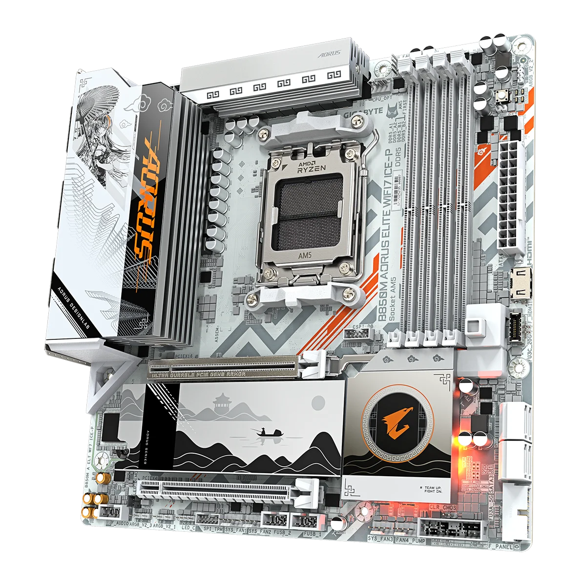 새로운 B850M 어로스 엘리트 WIFI7 아이스-P  - Pc Gaming X3D 리뷰 및 가격