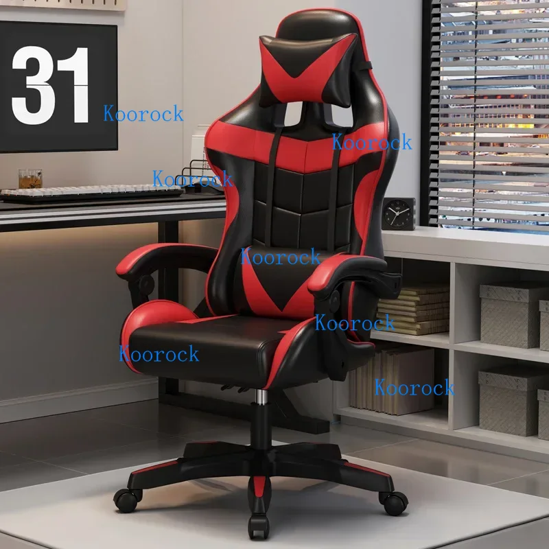 조절 가능한 헤드레스트와 요추 지지대가 있는 PC용 전 - Pc Gaming Cafe 리뷰 및 가격