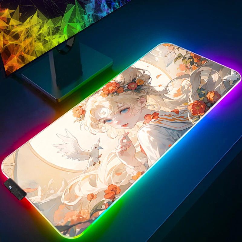 RGB 대형 마우스 패드 게이머 키보드 LED 마우스  - Pc Gaming Pink 리뷰 및 가격